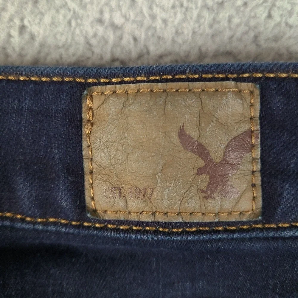 American Eagle Outfitters Jeans Womens Size 4 Blue Jegging 28x26.5 Super Stretch